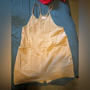 Free people hot shot romper, army green